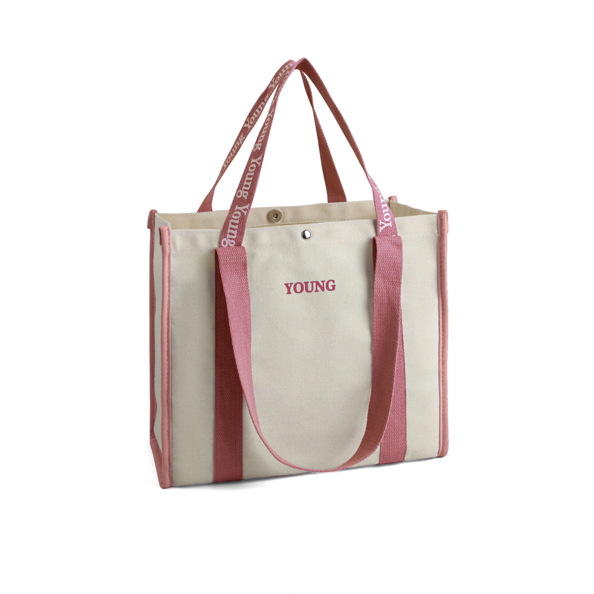 Free Pink Canvas Handbag for Girls Image