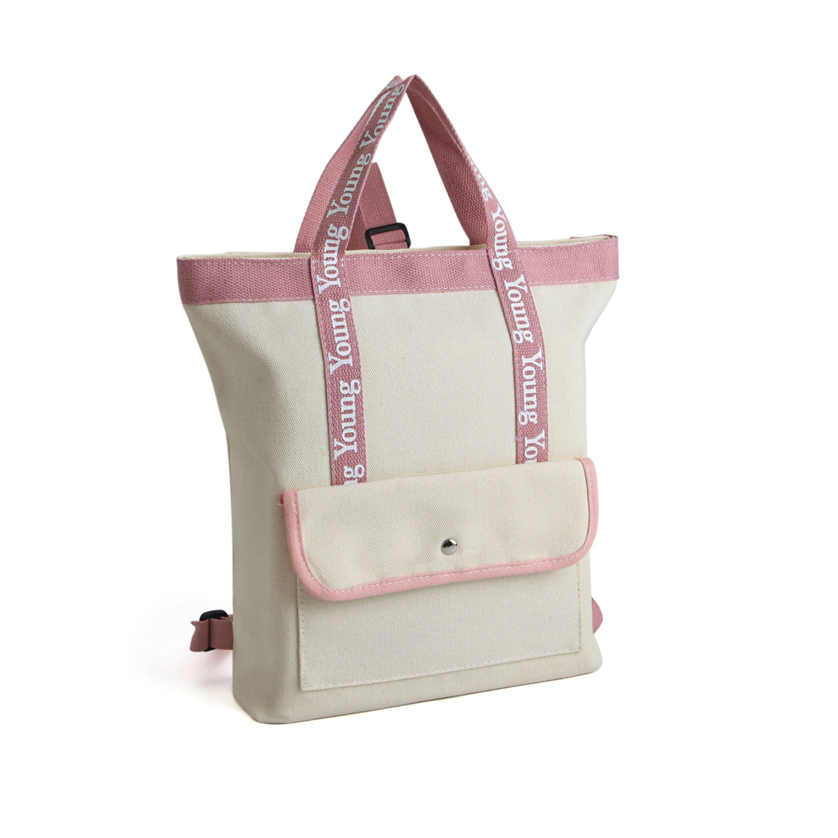 Free Pink Canvas Handbag for Girls Image