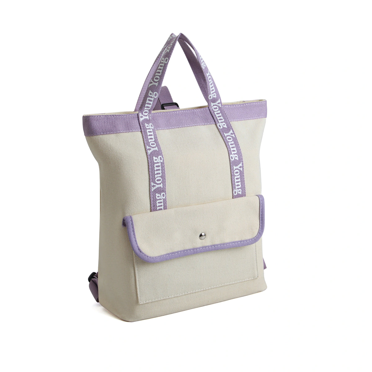 Free Purple Canvas Handbag for Girls Image