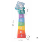 2-6M Multicolor Dinosaur Digital Four Square Pillar Stacking Music Image