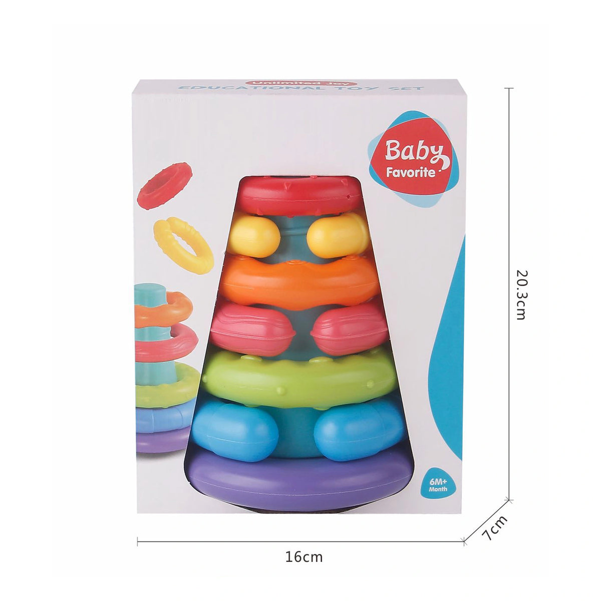 2-6M Multicolor Colorful Rainbow Stacking Circle Image