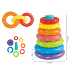 Colorful Rainbow Stacking Circle Image