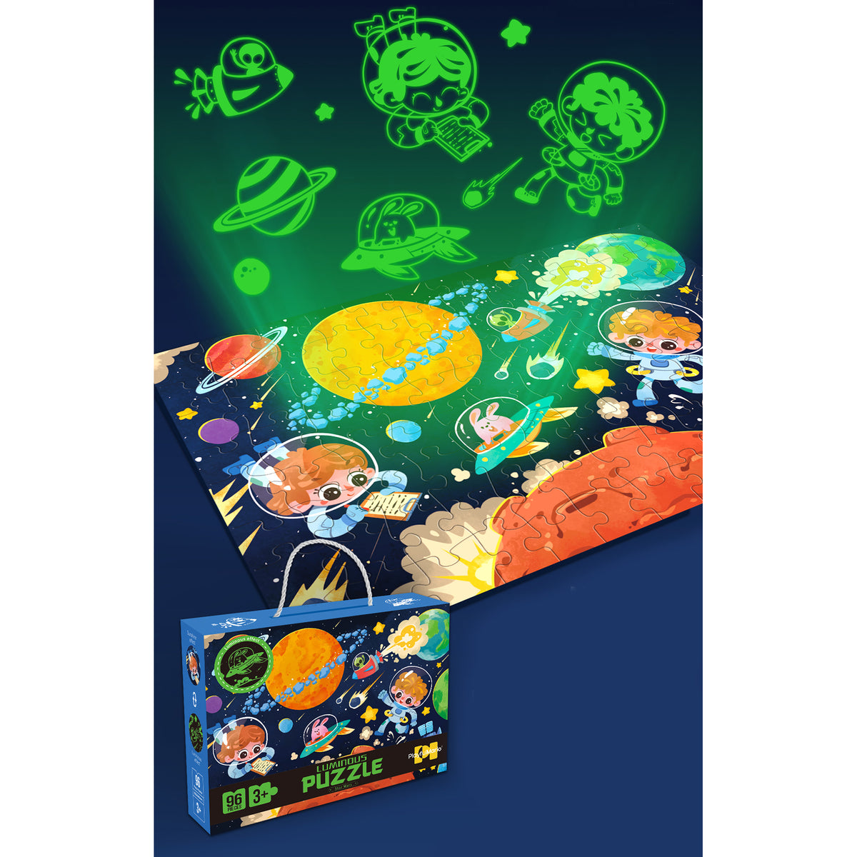 1-3Y Multicolor Luminous Puzzle Image