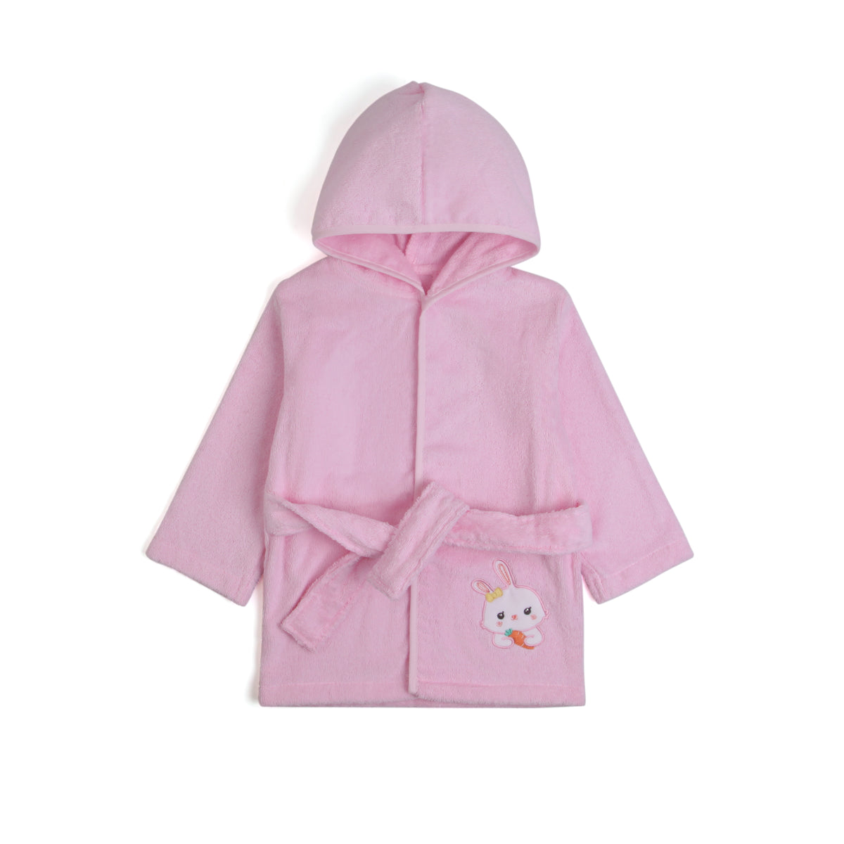 2Y Pink Bathrobe for Baby Girl Image