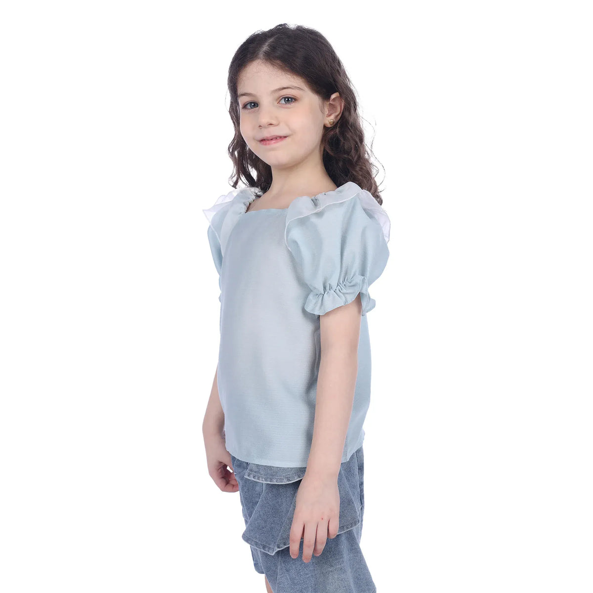 Plain Classic Blouse For Girls Image