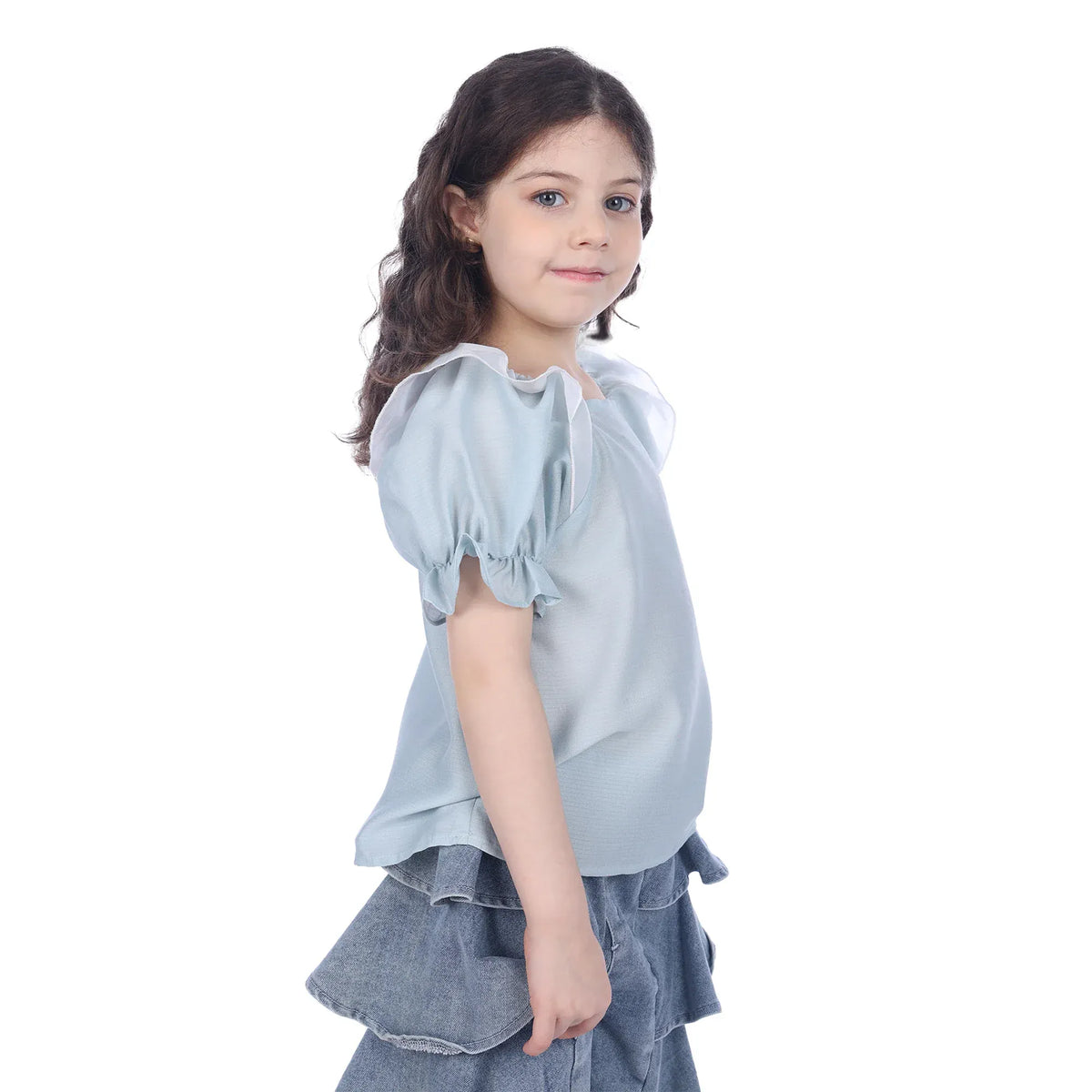 Plain Classic Blouse For Girls Image