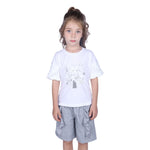 Off White Printed Classic T.Shirt For Girls Image