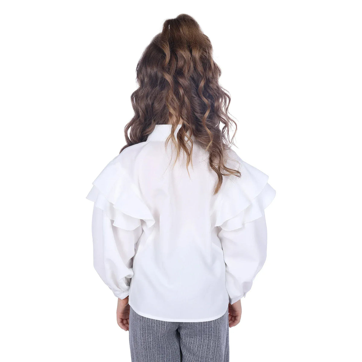 Embroidery Classic Shirt For Girls Image