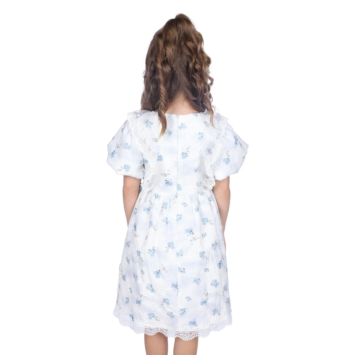 Floral Classic Dress For Girls Image
