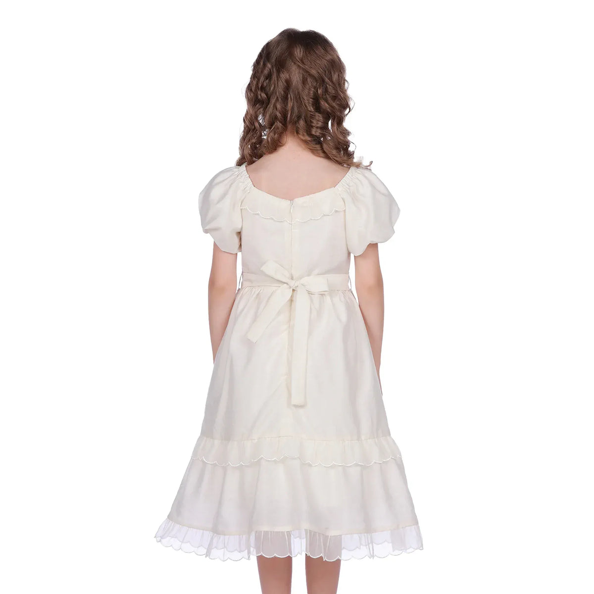 Embroidery Classic Dress For Girls Image