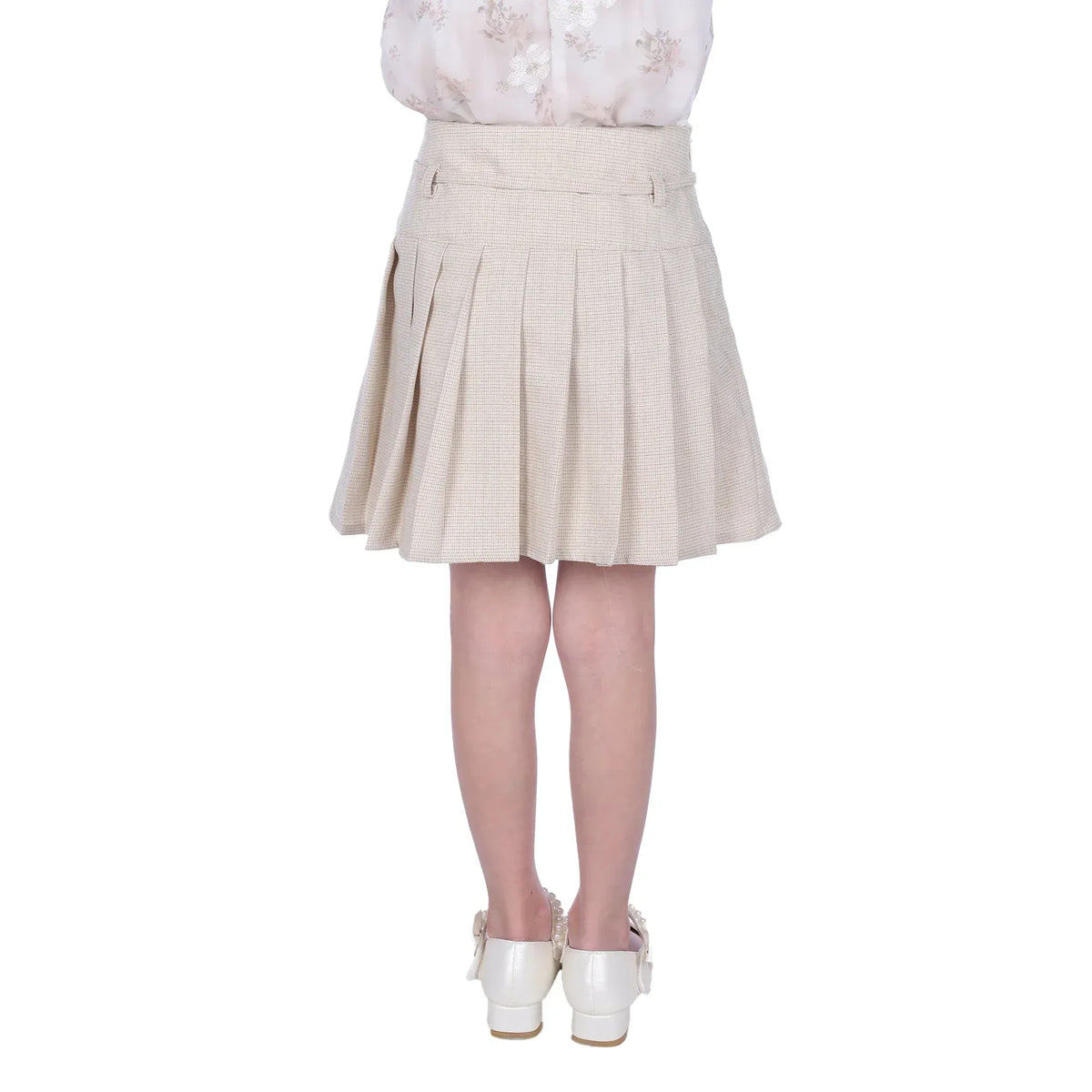 Checked Classic Skirt For Girls Image