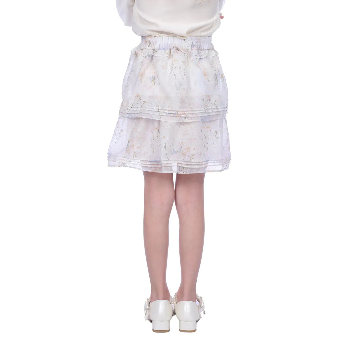 Floral Classic Skirt For Girls Image