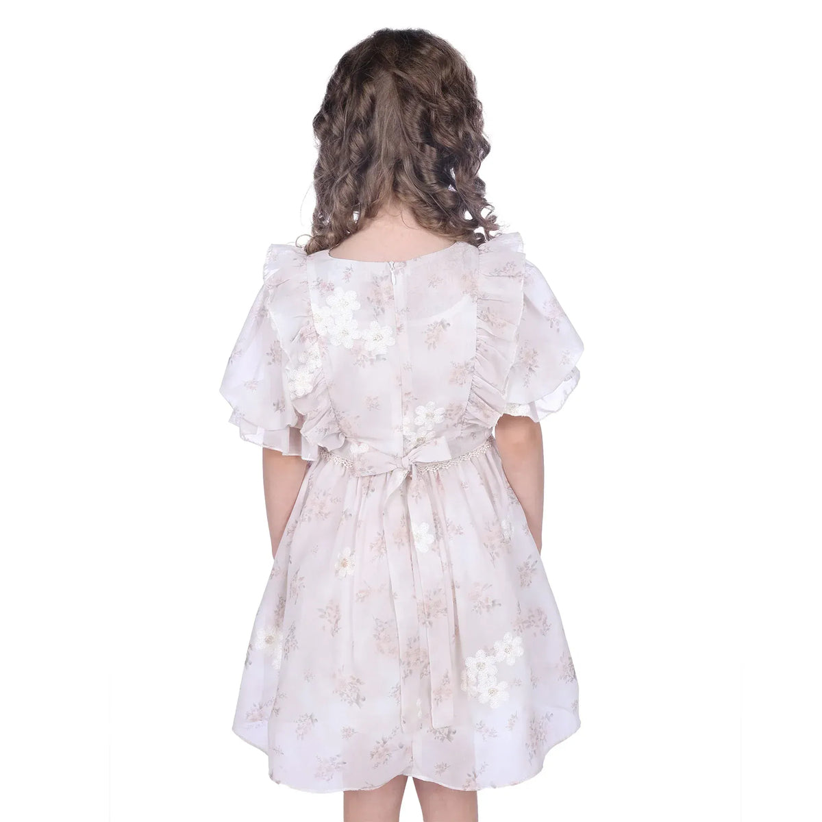 Floral Classic Dress For Girls Image