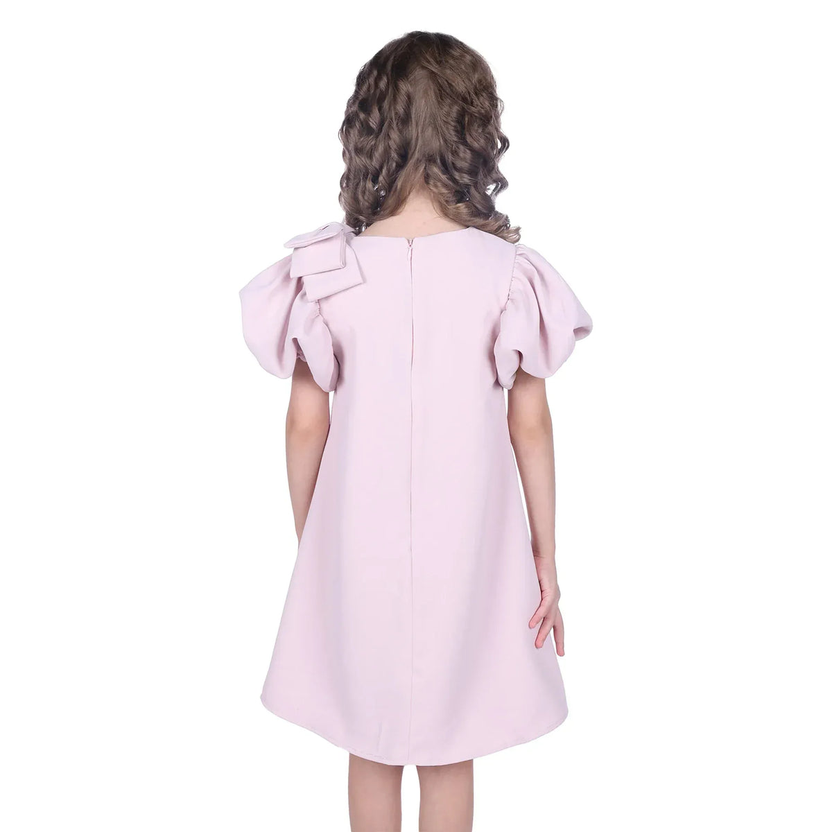 Plain Classic Dress For Girls Image