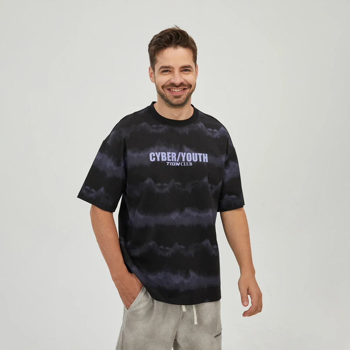 Black Printed T.Shirt for Men Image