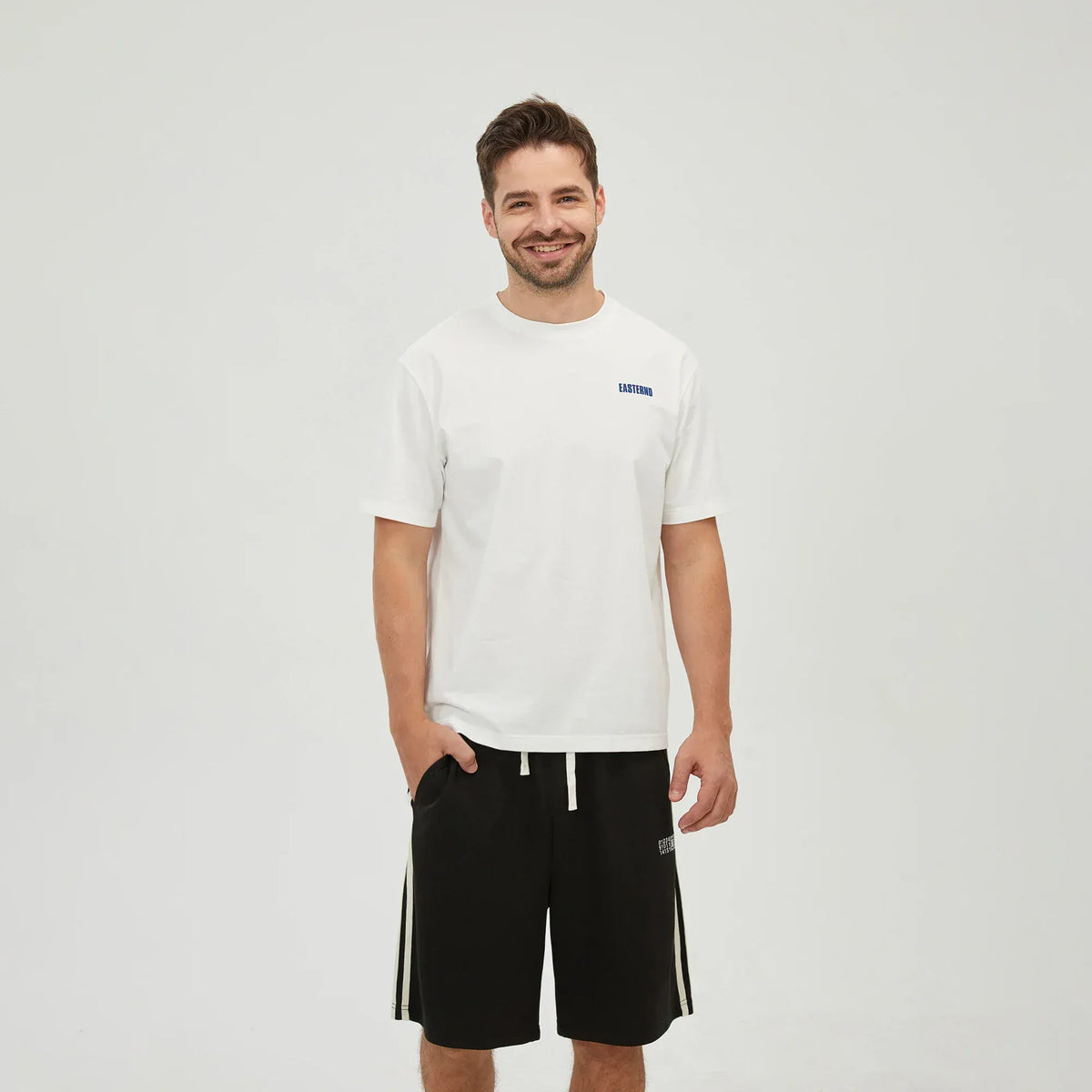 White Printed T.Shirt for Men Image