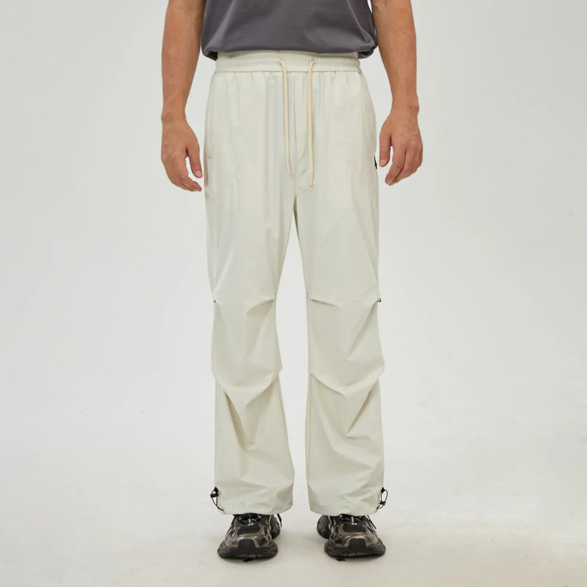 White Plain Pants for Men Image