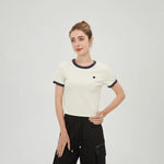 Off White Embroidery T.Shirt for Women Image