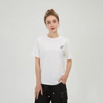 White Printed T.Shirt for Women Image