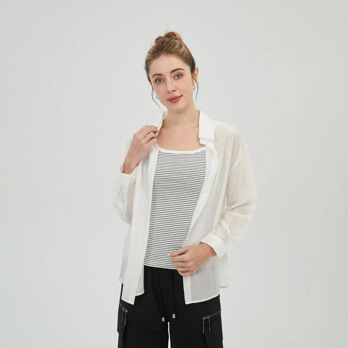 White Shirt-2Pc for Women Image