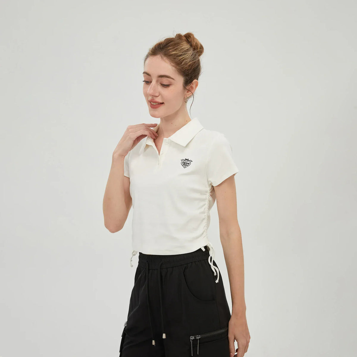 Embroidery Polo Shirt for Women Image