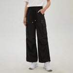 Black Plain Pants for Women Image