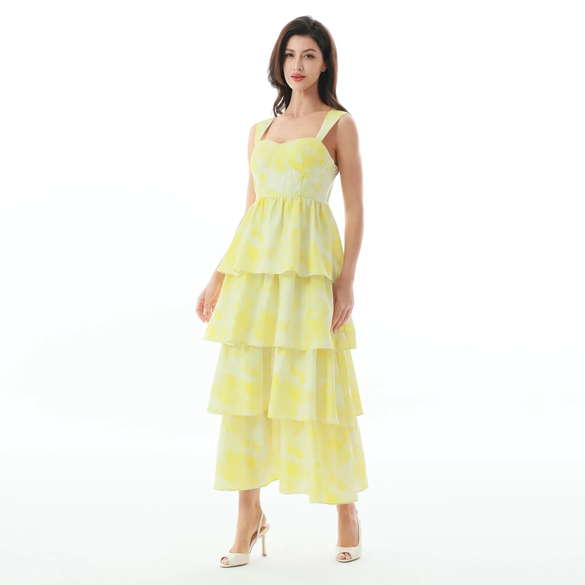 Printed Evening Dress for Women Image