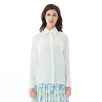 White Plain Shirt for Women Image