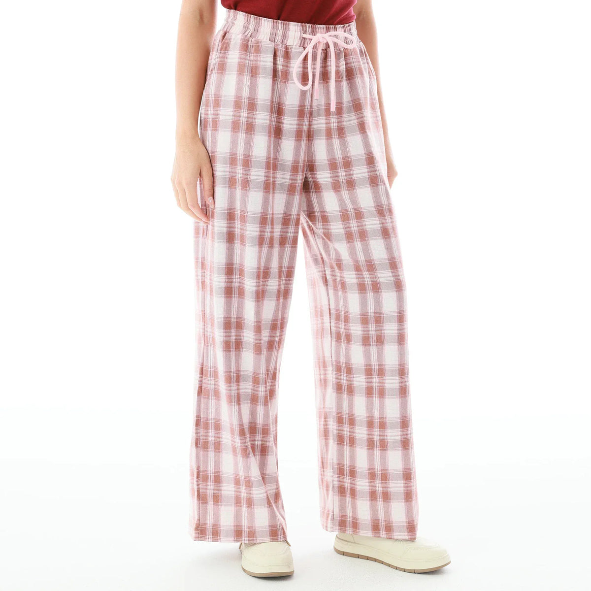 Checked Pants for Women Image