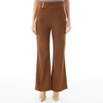 Brown Plain Pants for Women Image