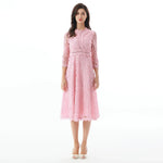 Pink Laced Dress for Women Image