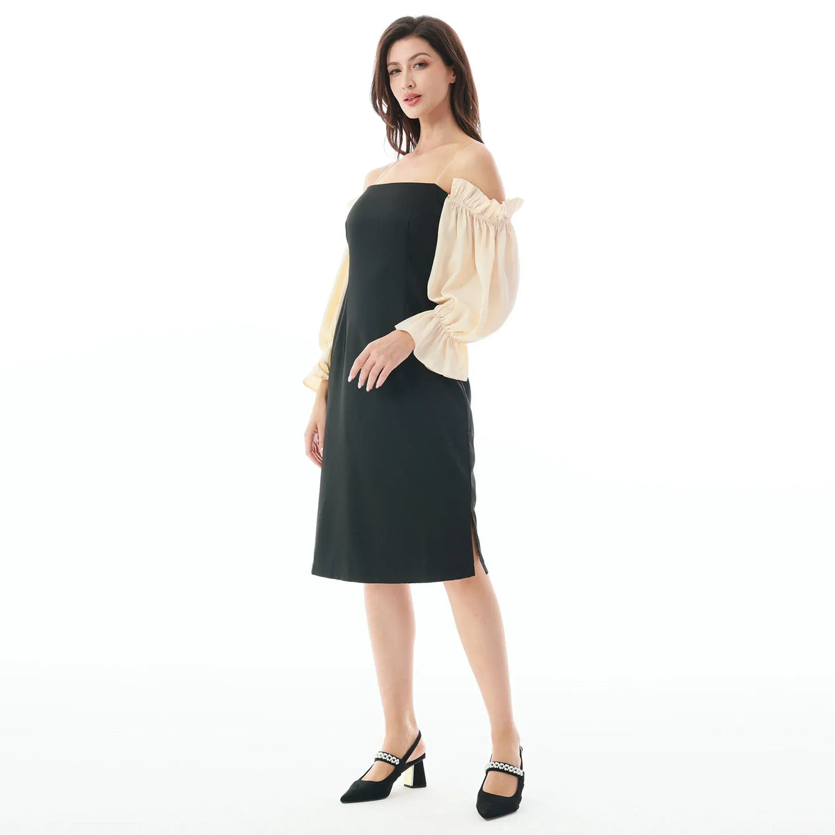 Color-Blocked Dress for Women Image