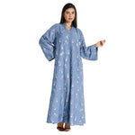 Blue Embroidery Galabia for Women Image