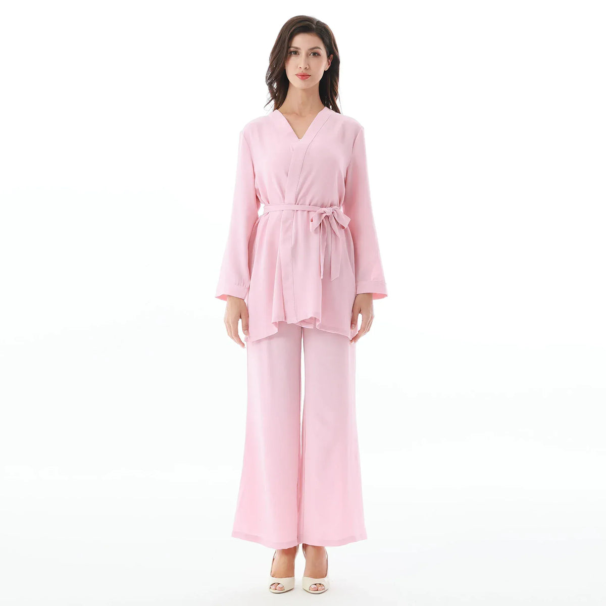 Pink Plain Hijab Set-2Pc for Women Image