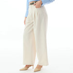 Plain Linen Pants for Women Image