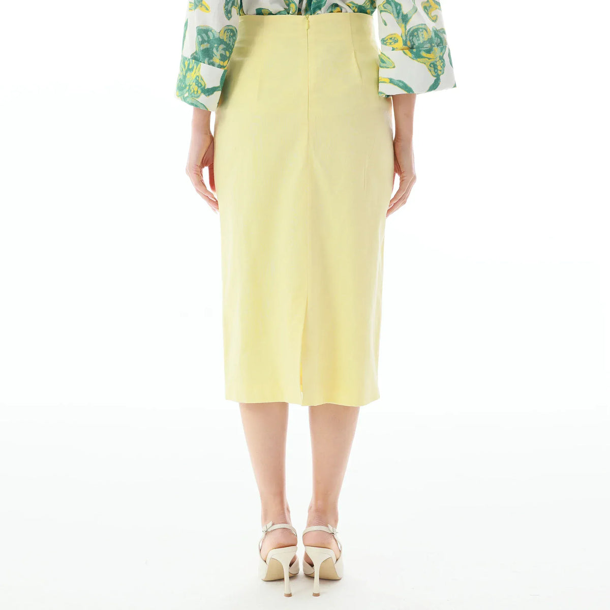 Plain Linen Skirt for Women Image