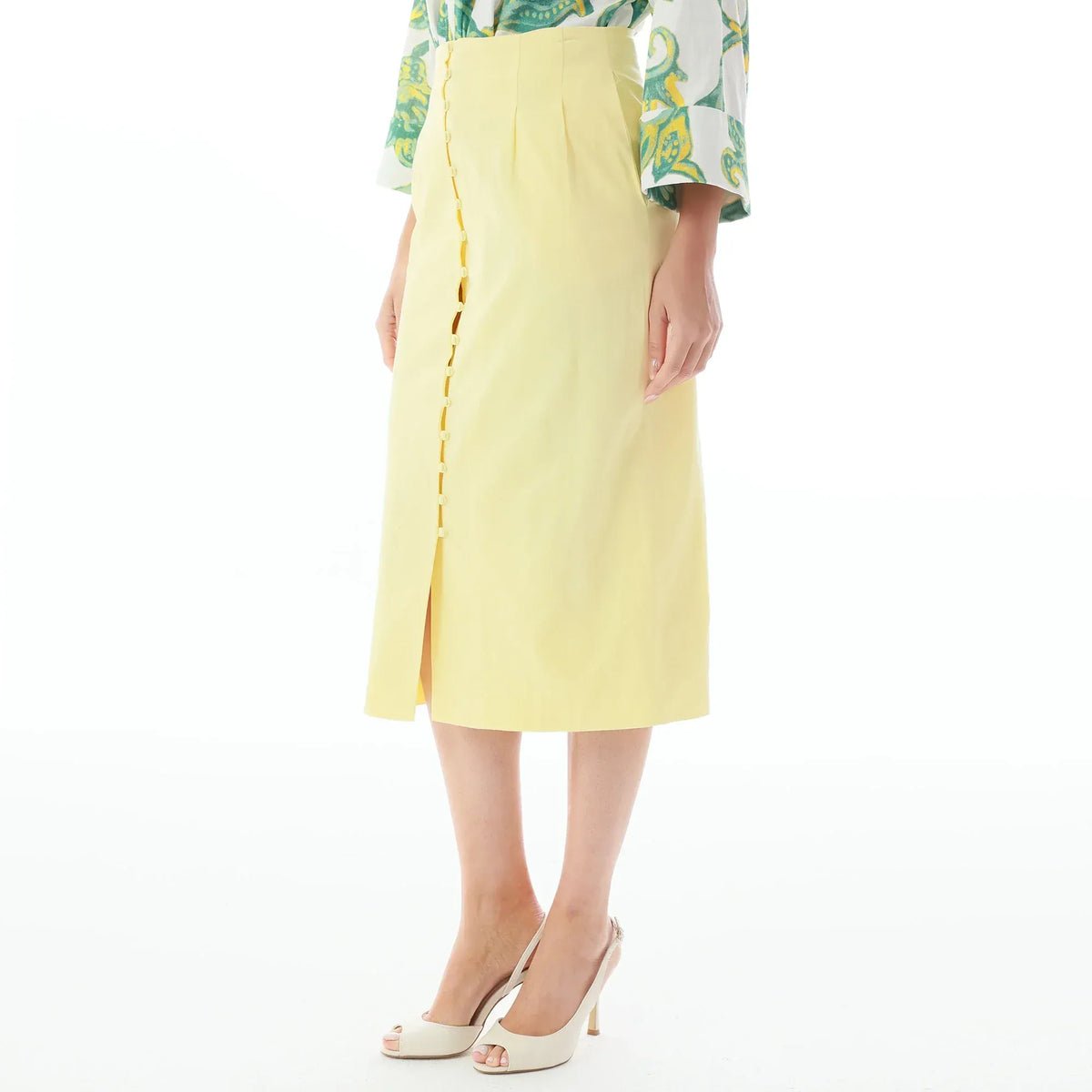 Plain Linen Skirt for Women Image