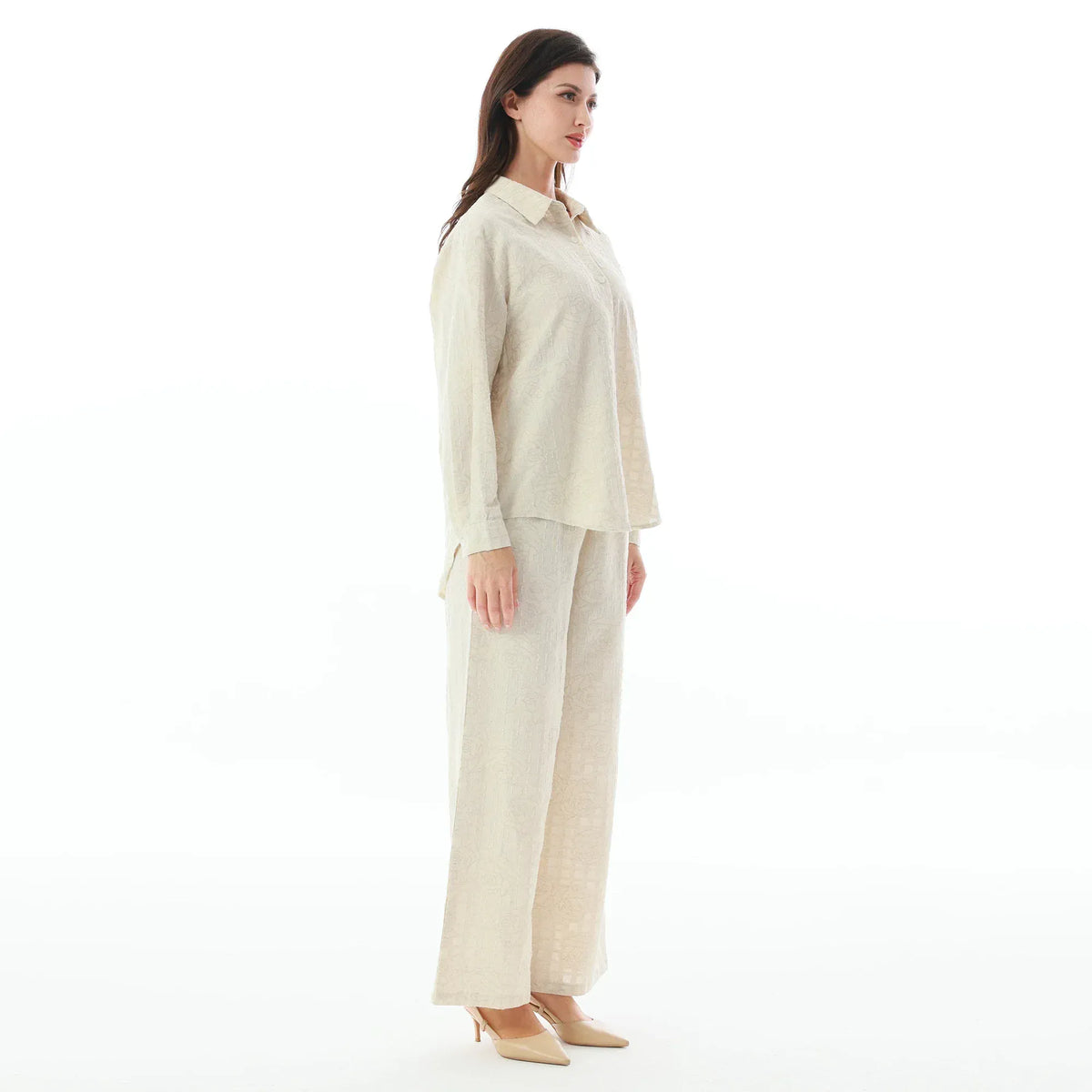 Floral Linen Set-2Pc for Women Image