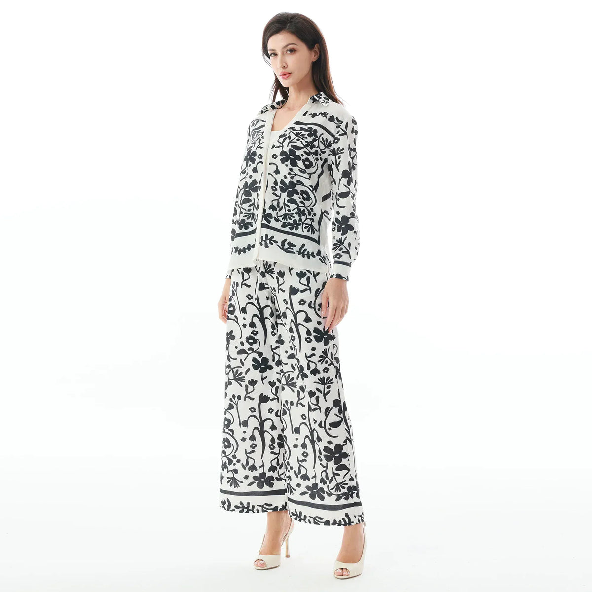 Floral Linen Set-2Pc for Women Image