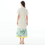 Floral Linen Dress for Women Image