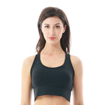 Black Plain Gym Tank Top for Women Image
