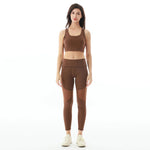 Coffee Plain Gym Set-2Pc for Women Image