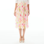 Beige Floral Skirt for Women Image