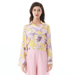 Yellow Floral Shirt for Women Image