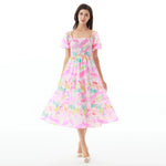 Pink Floral Dress for Women Image