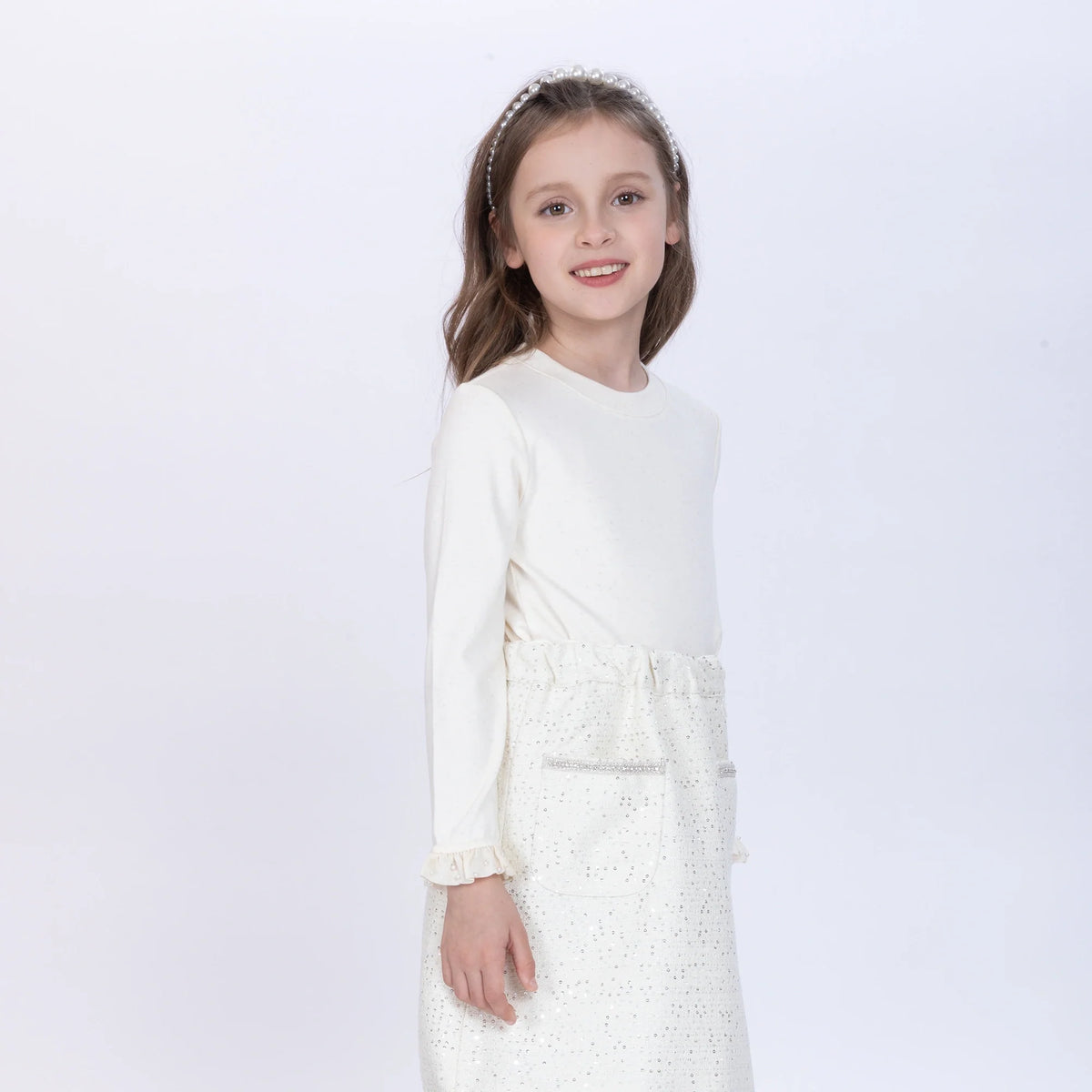 Beaded T.Shirt for Girls Image