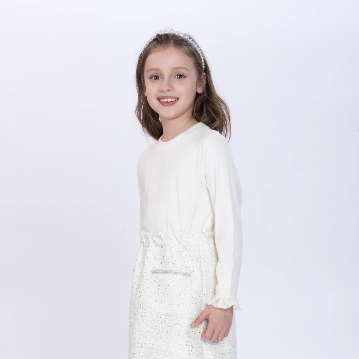 Beaded T.Shirt for Girls Image