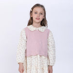 Pink Embroidery Waistcoat for Girls Image