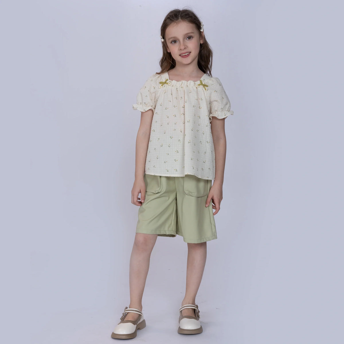 Floral Blouse for Girls Image