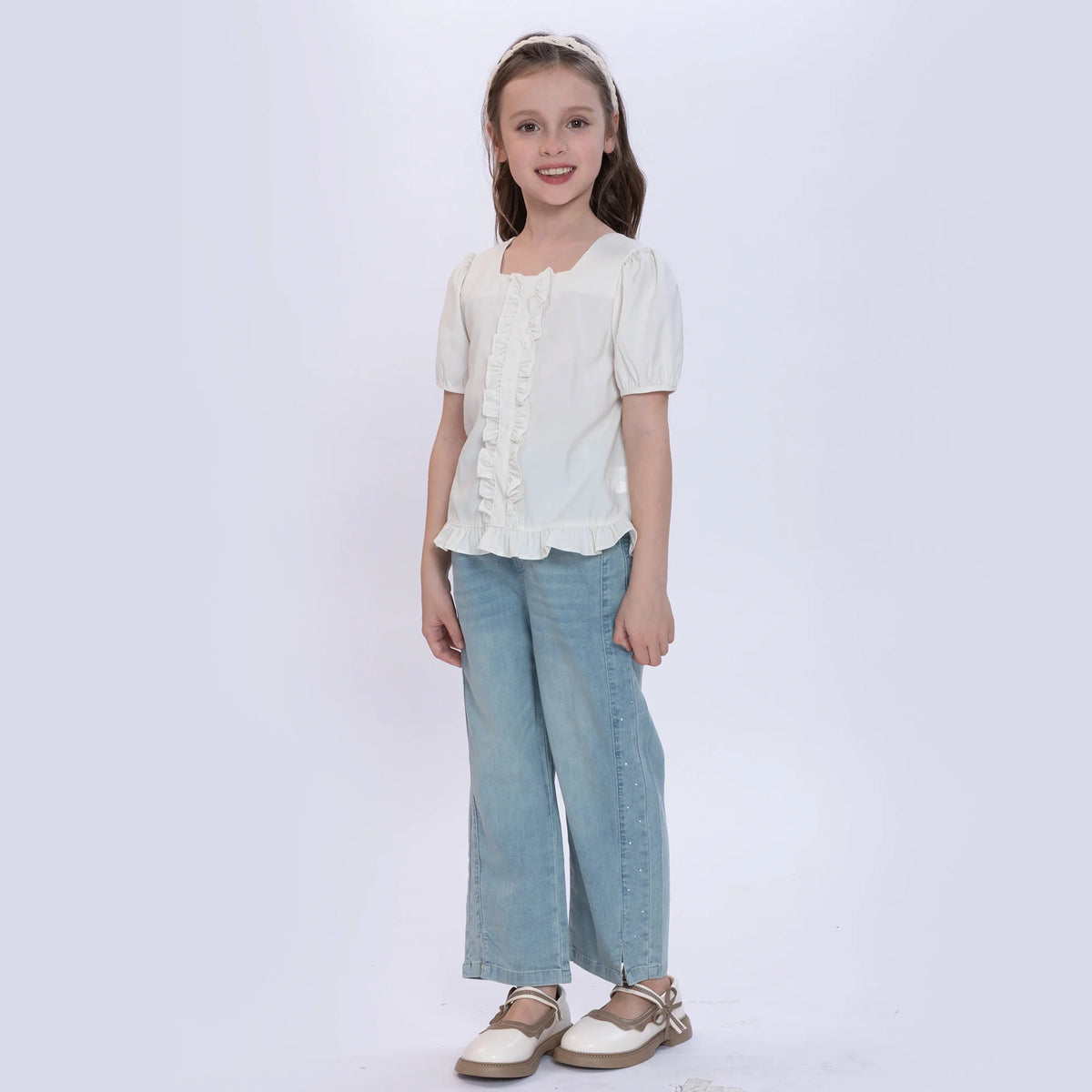 Plain Blouse for Girls Image